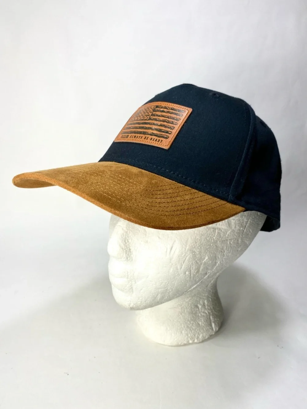 5.11 Tactical American Flag Dark Navy/Black Brown Snap Baseball Cap Top Velcro